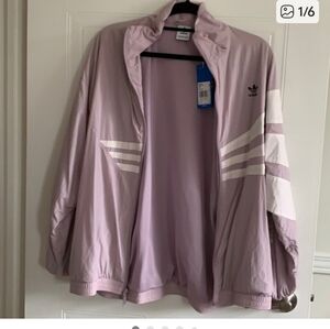 Adidas Women's Light Purple Track Jacket